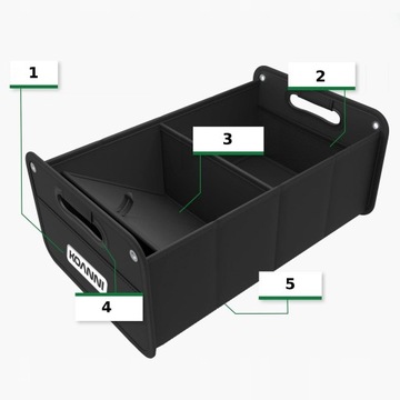 СКЛАДНОЙ ОРГАНАЙЗЕР ДЛЯ БАГАЖНИКА АВТОМОБИЛЯ АВТОМОБИЛЬНАЯ ТРАНСМИССИЯ СУМКА БОЛЬШАЯ ЖЕСТКАЯ