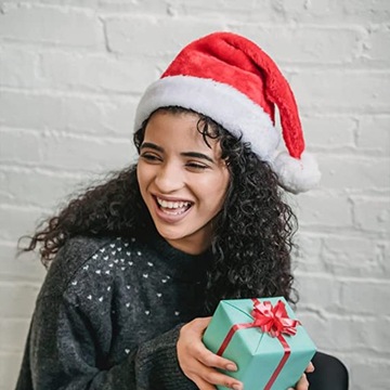 CZAPKA ŚW MIKOŁAJA PLUSZOWA STRÓJ MIKOŁAJKI ŚWIĘTA