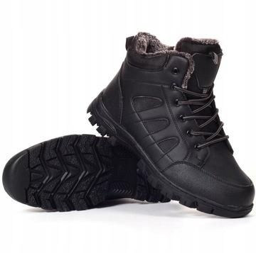 BUTY MĘSKIE ZIMOWE TREKINGOWE MOCNE SPORTOWE SZYTE