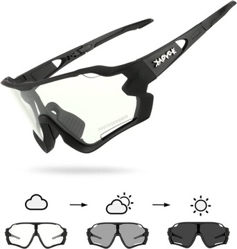 FOTOCHROMOWE OKULARY ROWEROWE SPORTOWE OKULARY MTB