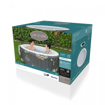 Aruba Lay-Z-Spa AirJet Przydomowe Spa BESTWAY 3-osobowe + Pompa + Filtr + P