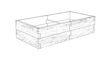 WARZYWNIK BETON SKRZYNIA NA WARZYWA BOX malowany