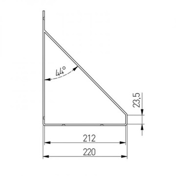 ПОЛКА ПОДВЕСНАЯ LOFT VELA ДЛЯ ГОСТИНОЙ, СПАЛЬНИ, ОФИСА, 50 СМ