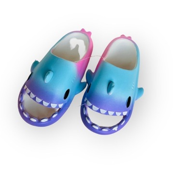 Шлепанцы с эффектом омбре в форме акулы 41