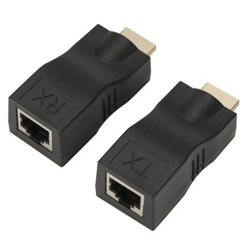 EXTENDER KONWERTER HDMI na LAN PO SKRĘTCE RJ45 30M 4K