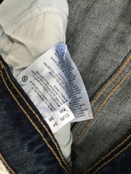 C&A spodnie dzinsy rurki jeans szarpane 34 xs