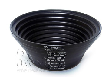 Комплект фильтрующих переходников 37 49 52 55 58 62 67 72 77 82 мм повышающий 9 шт.