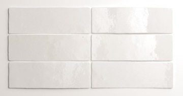 PŁYTKI ŚCIENNE BIAŁE ŁAZIENKA 6,5x20 ARTISAN WHITE