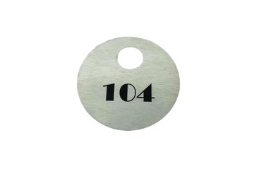 Numerek do szatni stal z grawerem 1,5mm