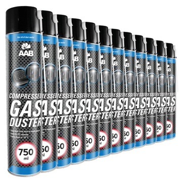 12x AABCOOLING SPRĘŻONE POWIETRZE 750ml+ 24xRURKA