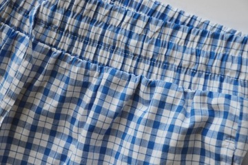 TEZENIS spodnie piżama męska dół krata płótno XL