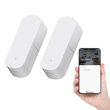 ZIGBEE TUYA Wykrywanie czujnika wibracji 2SZT