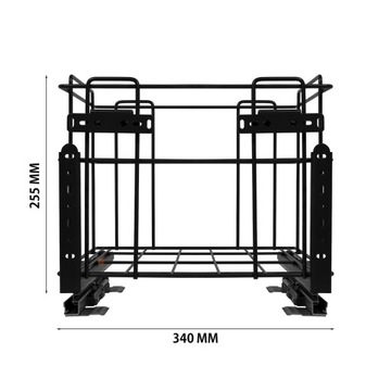 Сортировщик мусора SQUARE 2x24L для шкафа 40