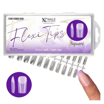 Nails Company Formy Flexi Tips - Square 240 szt