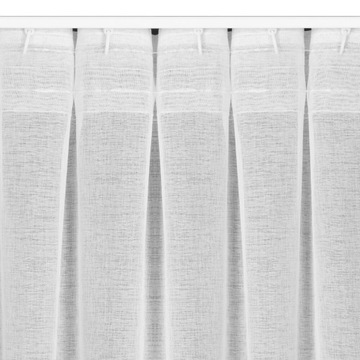 Гладкая штора, этамин белый, 140Х270, лента FLEX