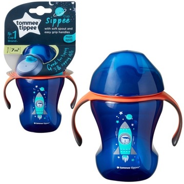 Tommee Tippee Kubek niekapek z uchwytami 7m+
