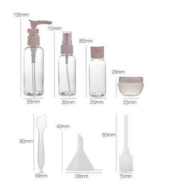 Набор дорожных контейнеров для косметики | 11 предметов