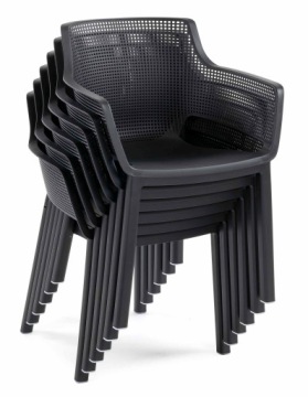 Садовое кресло ELISA Keter Balcony Garden Chair Graphite