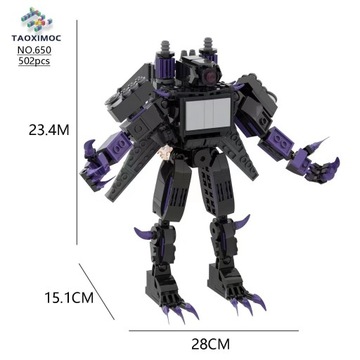 Titan Clock Man Monitor Man Vs Toilet Man Zabawkowy Model Klockowy