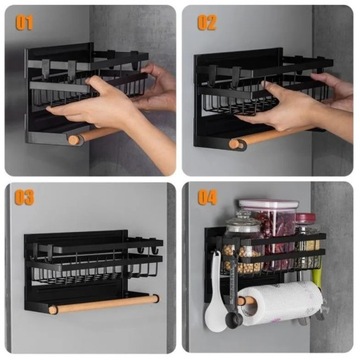 МАГНИТНАЯ ПОЛКА ДЛЯ ХОЛОДИЛЬНИКА ПОЛОТЕНЦЕ ДЛЯ СПЕЦИЙ