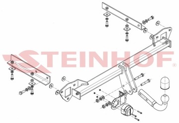 ZAŘÍZENÍ(HÁK) TÁŽNÝ DO SUBARU IMPREZA GH II LIFTBACK 5 DRZ. 2007-2012 STEINHOF