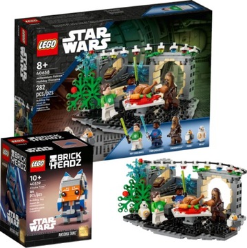 LEGO STAR WARS ŚWIĄTECZNA DIORAMA SOKÓŁ MILENNIUM 40658 + LEGO 40539 ZESTAW