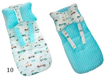 ВСТАВКА ДЛЯ КОЛЯСКИ MINKY С БАБОЧКОЙ И РЕМНЯМИ