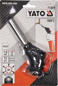 ГАЗОВАЯ ГОРЕЛКА YATO ДЛЯ ПАЙКИ С ПЬЕЗО 360 ГРАДУСОВ