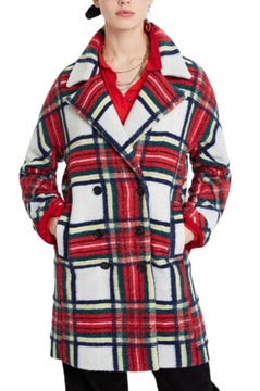 Płaszcz DESIGUAL damski wełniany zimowy kurtka M