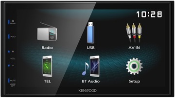 Kenwood DMX125DAB Radio samochodowe 2DIN DAB LCD USB-Mirroring Bluetooth