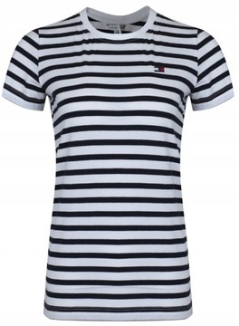 Tommy Hilfiger - DAMSKI T-SHIRT KOSZULKA TH10109-001 bluzka w paski