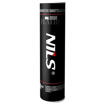 NILS Набор из 6 перьевых воланов для бадминтона