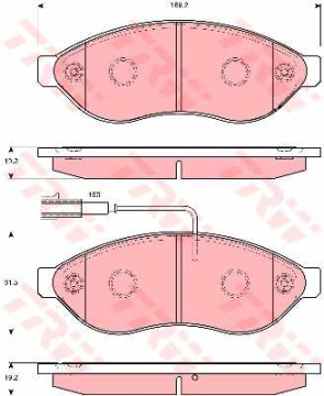 ТОРМОЗНЫЕ КОЛОДКИ. СИТРОЕН ДЖАМПЕР 06-