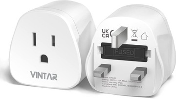 ADAPTER SIECIOWY PRZEJŚCIÓWKA WTYCZKA REDUKTOR GNIAZDO USA UK