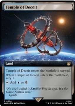 MTG Temple of Deceit (V.1) XWHO Rare
