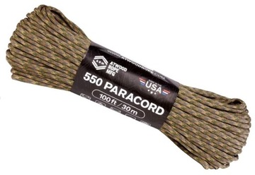 Linka ATWOOD ROPE 550 PARACORD 30m - Camouflage