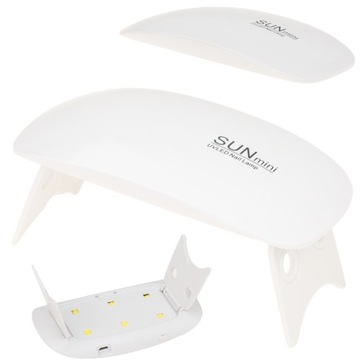 LAMPA UV DO PAZNOKCI MOSTEK LED na HYBRYDY ŻELE do utwardzania przenośna