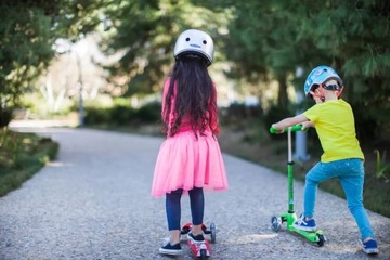 Hulajnoga Mini Micro Deluxe LED Navy Blue koła LED