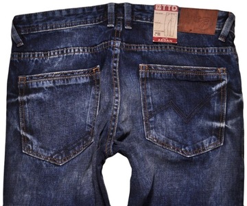 TOM TAILOR spodnie BLUE jeans SLIM AEDAN _ W32 L34