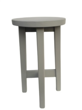 Taboret drewniany 60cm-hoker sosna - cały szary