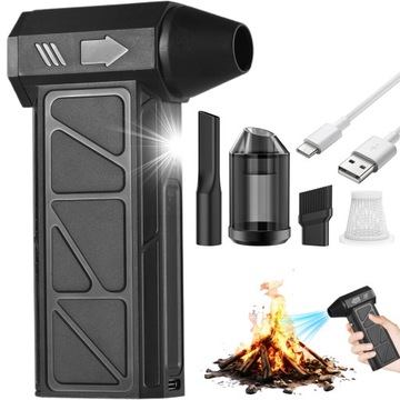 DMUCHAWA AKUMULATOROWA DMUCHAŚ TURBO MOCNA 130000RPM USB-C 4 PRĘDKOŚCI