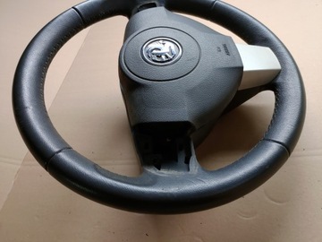 КОЖАНЫЙ РУЛЬ + ПОДУШКА OPEL ASTRA H III 3