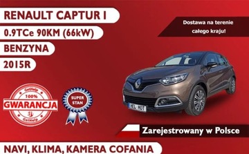 Renault Captur I Crossover 0.9 Energy TCe 90KM 2015 Renault Captur 2015R KAMERA COFANIA, Klima, Za...