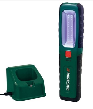 BEZPRZEWODOWA LAMPA LED PARKSIDE AKUMULATOR STACJA