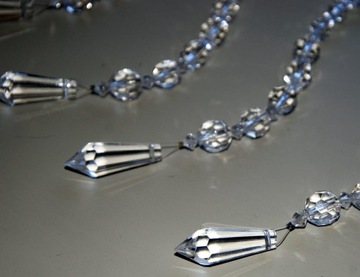 ПОДВЕСКИ ДЛЯ ШТОР-БУСЫ ГИРЛАНД 32СМ - 9 шт.