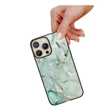 Pouzdro pro iPhone 16 Pro Max Mramorová pistácie