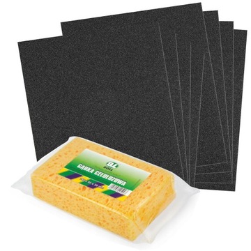 Zestaw Papier Ścierny Wodny P400-P2500 + Gąbka