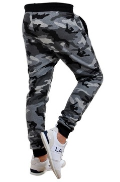 KZ15 r. 4XL MĘSKIE SPODNIE DRESOWE JOGGERY GŁADKIE
