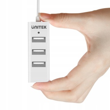 ROZDZIELACZ HUB USB UNITEK Y-2140 4 PORTY 480 Mb/s