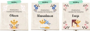 Pamiątka Pierwszej Komunii Świętej pudełko prezent kartka komunia pieniądze